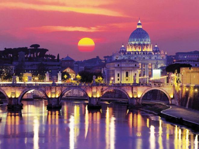 Atardecer en el Vaticano - Vaticano mejor foto - Iglesia Católica